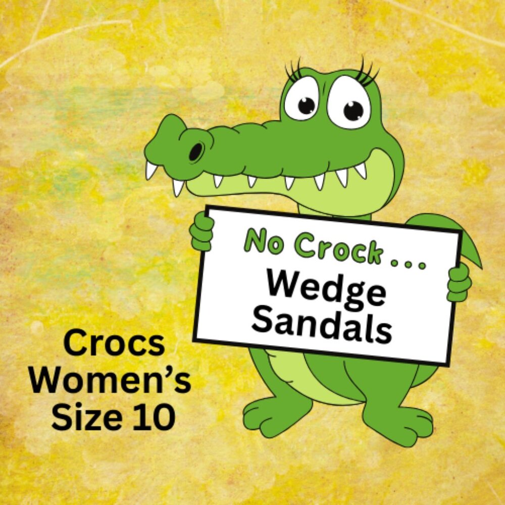 Crocs PINK Wedge Sandals W Sz 10